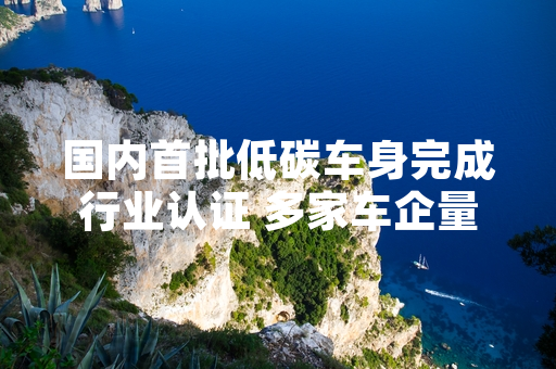 国内首批低碳车身完成行业认证 多家车企量产车型实现上市