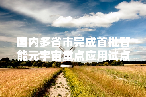 国内多省市完成首批智能元宇宙重点应用试点项目公示 项目进入落地准备阶段