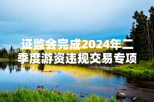 证监会完成2024年二季度游资违规交易专项排查 12家相关机构被立案调查