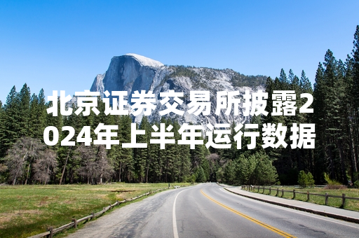北京证券交易所披露2024年上半年运行数据 转板适配性优化规则正式实施