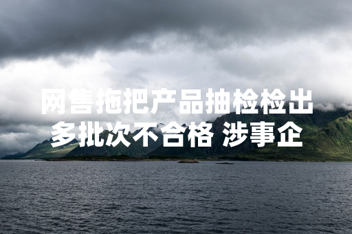 网售拖把产品抽检检出多批次不合格 涉事企业已启动召回处置
