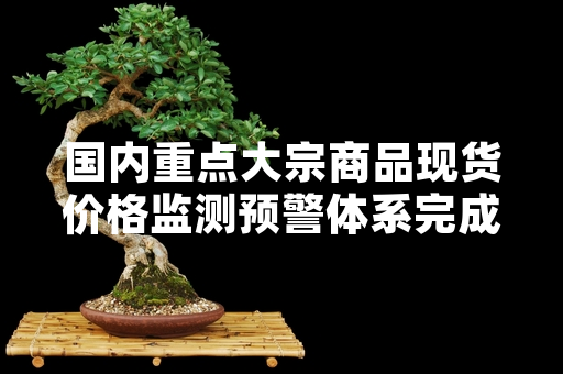 国内重点大宗商品现货价格监测预警体系完成升级 覆盖12类民生及工业核心品类