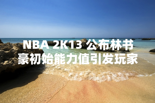 NBA 2K13 公布林书豪初始能力值引发玩家讨论