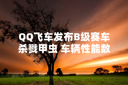 QQ飞车发布B级赛车杀戮甲虫 车辆性能数据与获取方式公开
