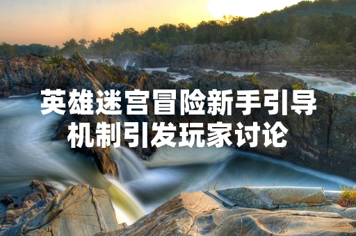 英雄迷宫冒险新手引导机制引发玩家讨论