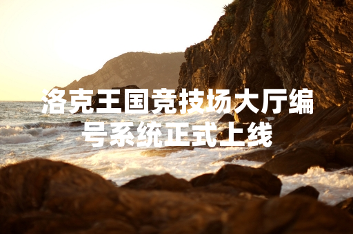 洛克王国竞技场大厅编号系统正式上线