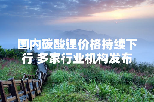 国内碳酸锂价格持续下行 多家行业机构发布最新监测数据