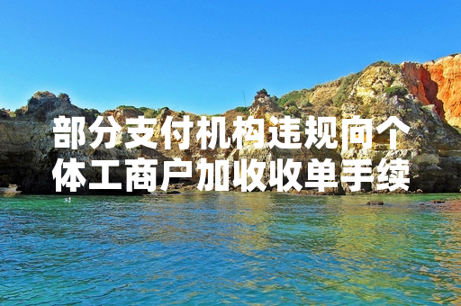部分支付机构违规向个体工商户加收收单手续费 银保监会联合央行开展专项整治