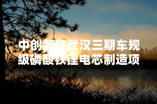 中创新航武汉三期车规级磷酸铁锂电芯制造项目完成主体厂房建设