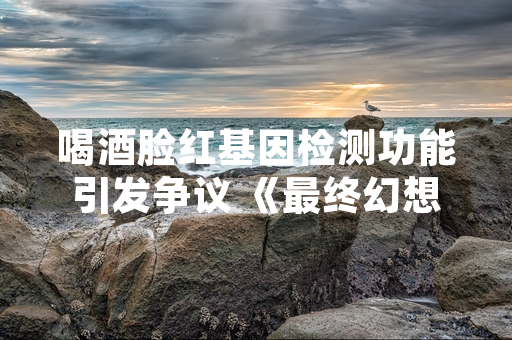 喝酒脸红基因检测功能引发争议 《最终幻想14》6.25版本更新后部分玩家数据异常