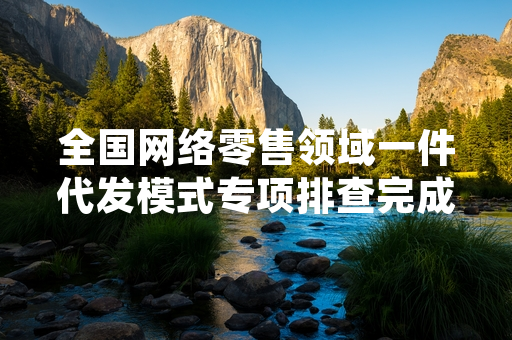 全国网络零售领域一件代发模式专项排查完成阶段性处置 合规率提升至82.7%