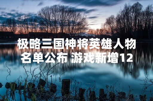 极略三国神将英雄人物名单公布 游戏新增12名三国时期武将