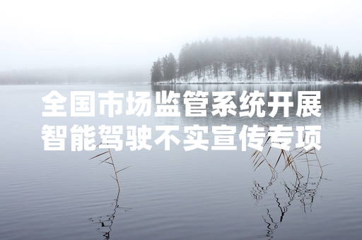 全国市场监管系统开展智能驾驶不实宣传专项抽查 首批127条涉事线索完成核查