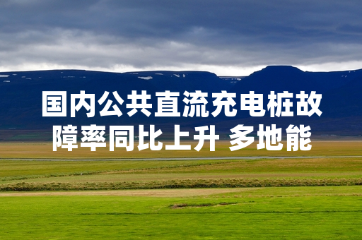 国内公共直流充电桩故障率同比上升 多地能源部门启动排查整改工作