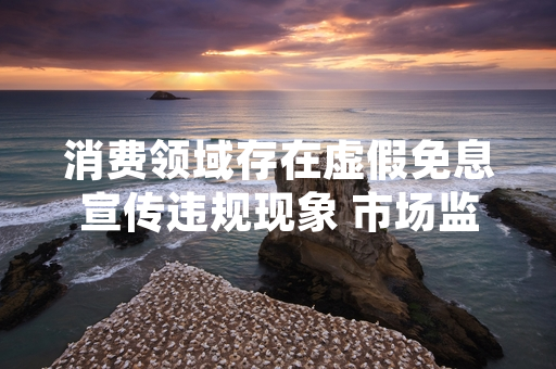 消费领域存在虚假免息宣传违规现象 市场监管总局启动专项整治行动