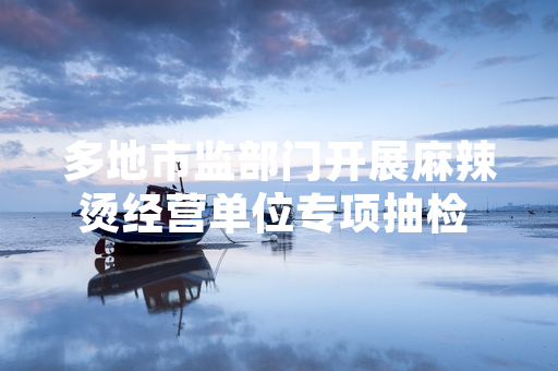 多地市监部门开展麻辣烫经营单位专项抽检 12家不合格经营主体被立案查处