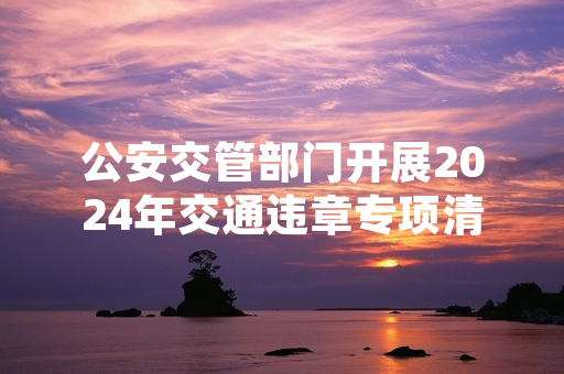 公安交管部门开展2024年交通违章专项清理 已纠正3.2万条错误记录